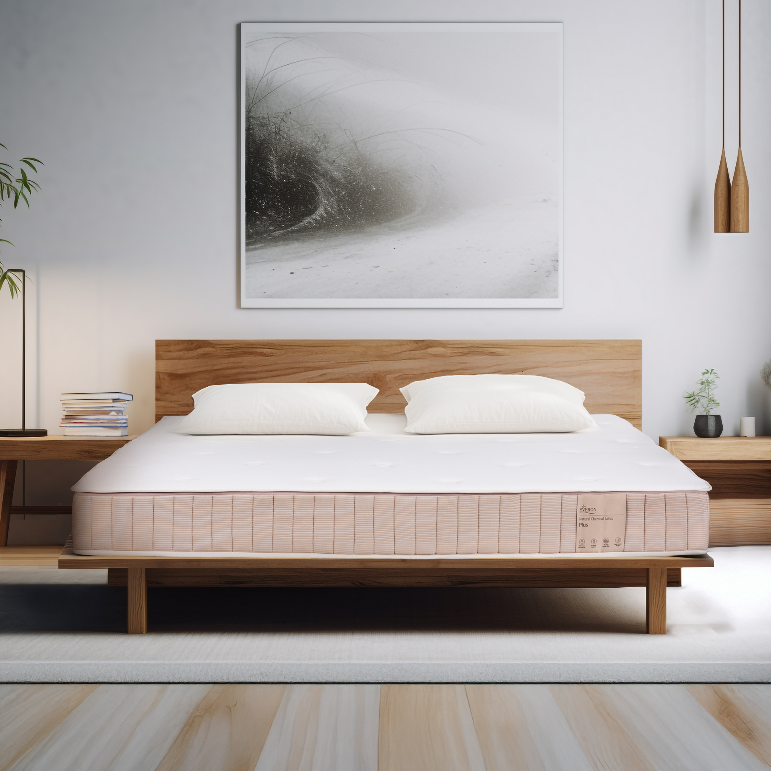 Đệm cao su Natural Charcoal Latex Plus